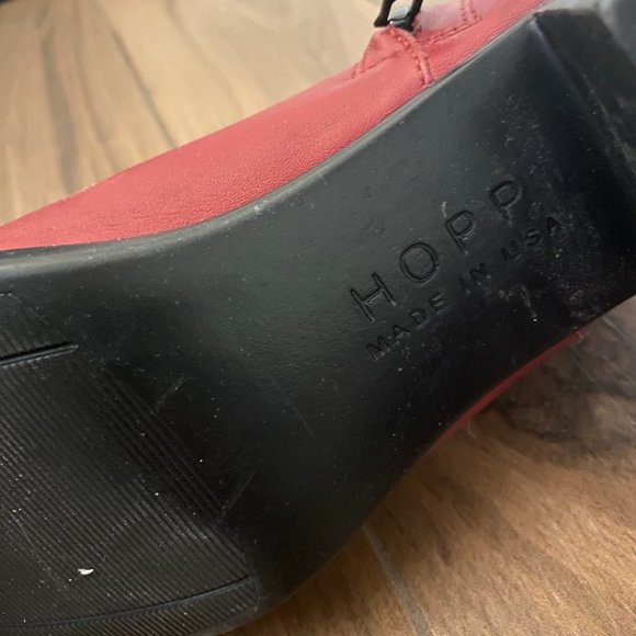 HOPP Red Ankle Boot - Picture 7 of 8